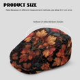 thumbnail image 4 of FUIALDOLG Soft Newsboy Hat, Halloween Autumn Maple Leaf Polyester Lightweight Windproof Beret Hat for Business Trip Hiking Outdoor, 4 of 4