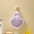 thumbnail image 1 of Weloille 1 Piece Easter Hand Towel, Soft Absorbent Microfiber Hanging Towel, Reusable Lint Free Fast Drying Cloth, Suitable for Kitchen Bathroom Home Easter Gift Use, 1 of 6