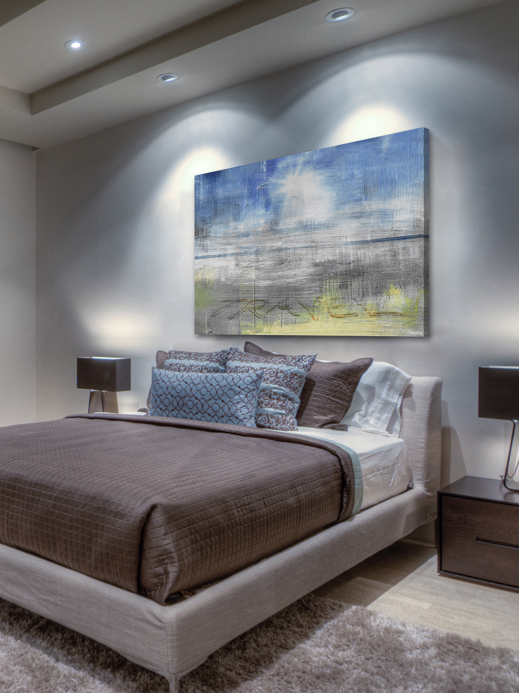 "Travel in the Sand" Painting Print on Wrapped Canvas