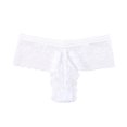 thumbnail image 1 of Gibobby Calzones para mujer sexy Bragas de mujer, Tanga, conjunto de colores, lencería opcional, bragas de Tanga de encaje con lados de flores huecas(Blanco,M), 1 of 2