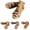 Beige, variant on Womens Wedge Sandals Wide Width Casual Platform Summer Dressy Sandals Open Toe Jeweled Beaded Slip on Walking Shoes with Ankle Strap Gold 9.5