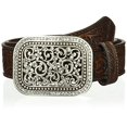 thumbnail image 2 of Ariat A10006957-M Womens Leather Filigree Rhinestone Bark Belt, Medium, 2 of 2