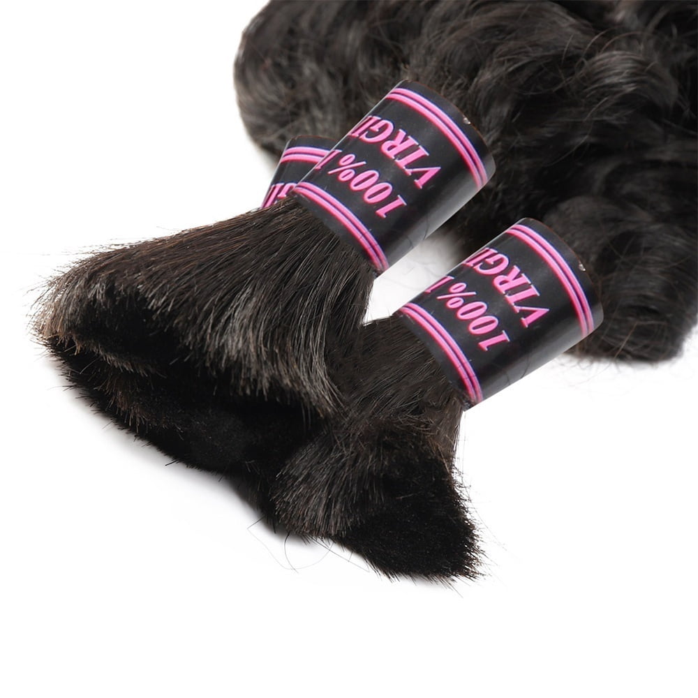 Brazilian Bulk Braiding Hair Deep Curly No Weft 100g/Bundle Virgin Human Hair Extension