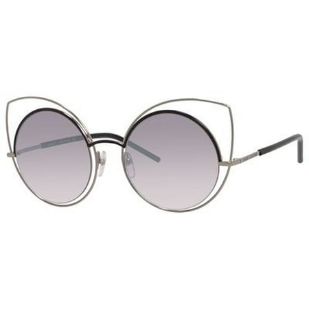 - Marc Jacobs Metal Cat Eye Sunglasses 53 025K Ruthenium / Shiny Black (FU violet silver mirror lens) 56 / 0TWZ Dark Ruthenium (BE