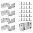 thumbnail image 4 of ziyahi 10x Interlocking Flush Mount Bracket Sturdy Silvery Photo Frame Multifunctional Hook, 4 of 6