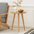 thumbnail image 2 of GDF Studio Bridie Mid Century Modern Wood End Table, Natural Oak, 2 of 8
