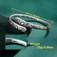 thumbnail image 3 of Brazalete Poevic Flor de Loto Ajustable en Plata, 3 of 7