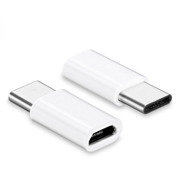 Adaptador de USB-C a micro USB, 3,5 x 1,1 cm, diseño reversible, para OnePlus 3, Huawei P9, Nexus 5X/6P