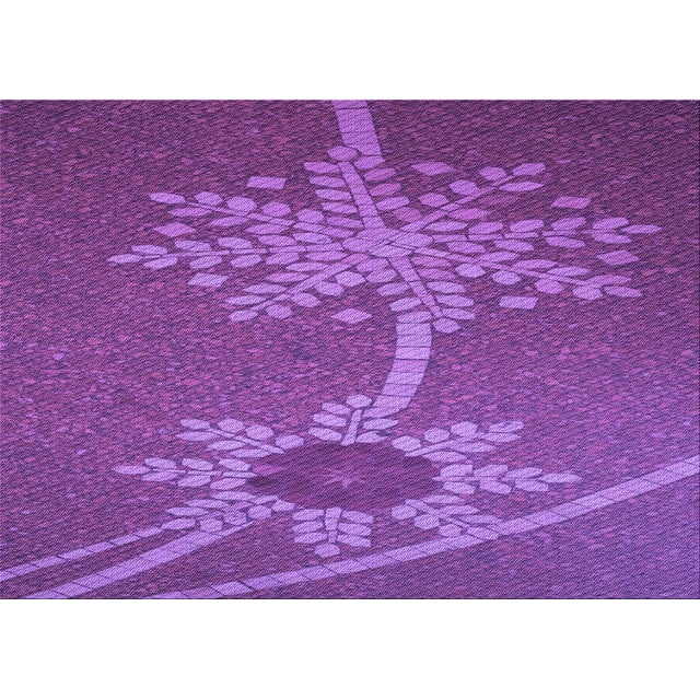 Ahgly Company Machine Washable Indoor Rectangle Transitional Crimson Purple Area Rugs, 8' x 10'