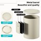 thumbnail image 3 of Cubo de basura de metal de 4 galones/15L con tapa, cubo de basura para baño con tapa abatible, moderno, para aseo, cestos de basura negros, para baño, comercial, cocina, oficina, hotel, 3 of 4