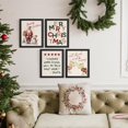 thumbnail image 3 of Hieng Vintage Christmas Wall Decor,Trendy Christmas Retro Posters for Room, Santa Snowman Deer Nutcracker Xmas Wall Art Prints for Living Room Kitchen Bedroom Office Set of 4 Unframed, 3 of 6