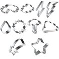 thumbnail image 1 of Juego de moldes de metal para galletas, molde para galletas de acero inoxidable, redondo, corte de galleta, corazón, estrella pequeña, molde para galletas, Mini molde para el tiempo para hornear, 1 of 5
