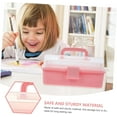 thumbnail image 3 of Folding Box Tray Transparent Container Hair Accessories Organizer Acrylic Box Plastic Storage Bin Portable Clear Toolbox Art Storage, 3 of 5