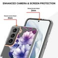 thumbnail image 4 of Feishell Case for Samsung Galaxy S23 6.1 inch,Fashion Flower Pattern Flexible Silicone Shockproof Cover for Women Girls Slim Transparent Phone Case Support Wireless Charging,D, 4 of 10