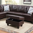 thumbnail image 6 of JESTOP Leather Storage Ottoman, Ottoman with Storage, Rectangle 28.5" Foot Rest Ottomans Stool for Living Room Bedroom, 6 of 7