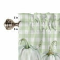 thumbnail image 5 of Valances for Windows Fall Thanksgiving Rod Pocket Cafe Window Treatments Valance Curtains for Kitchen Bathroom Laundry Basement Windows 42"x18", 5 of 6