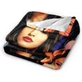 thumbnail image 2 of Blanket Selenas Throw Flannel Blankets Soft Blanket for Sofa Bed Office Camp Couch Beach Car Decoration Air Conditioning Blanket for All Seasons 50""x40"", Black, 2 of 6