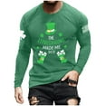 thumbnail image 4 of Long Sleeve Crewneck Sweatshirts for Men Lightweight Casual T-shirt Fashion St Patricks Day Tops, 4 of 4