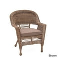 thumbnail image 5 of Jeco Honey Wicker Chair with Cushion Red, 5 of 5