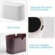 thumbnail image 5 of Porta maquillaje de diseño compacto, minicesta de basura para encimera con prevención de olores para cesto de basura de escritorio, bote de basura fácil de usar con tapa para múltiples escenas, 5 of 6
