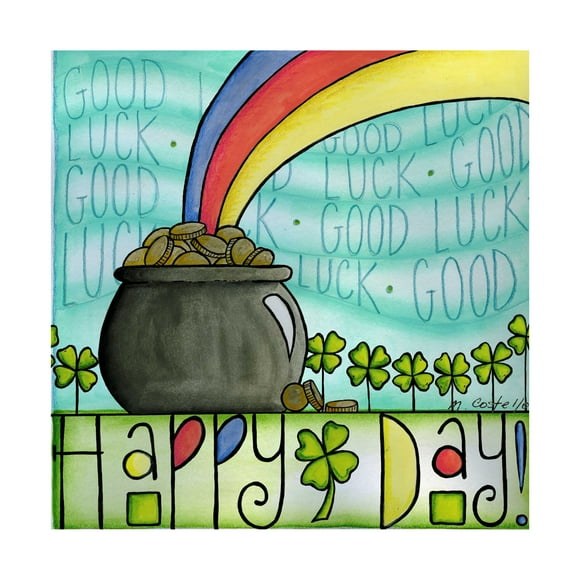 Trademark Fine Art 'st pattys day' Canvas Art by Maureen Lisa Costello