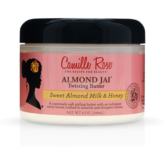 Camille Rose Naturals Almond Jai Twisting Butter, 8 oz (Pack of 2)