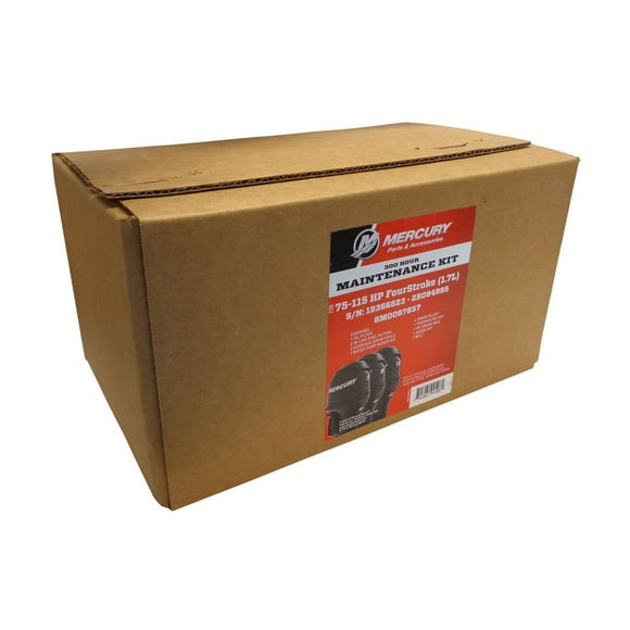 Mercury Marine Outboard 75‑115 HP 300 Hour Service Kit for 1.7L SN 1B366823 to 2B094995, 8M0097857