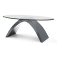 thumbnail image 3 of Furniture of America Maore Glass Top 3-Piece Coffee Table Set, Gray, 3 of 10