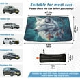 thumbnail image 3 of Qxltty Wolf King Dreamcatcher Windshield Sun Shade Umbrella Protect Car from Sunrays and Heat Damage Keep Cool and Interior, 3 of 7