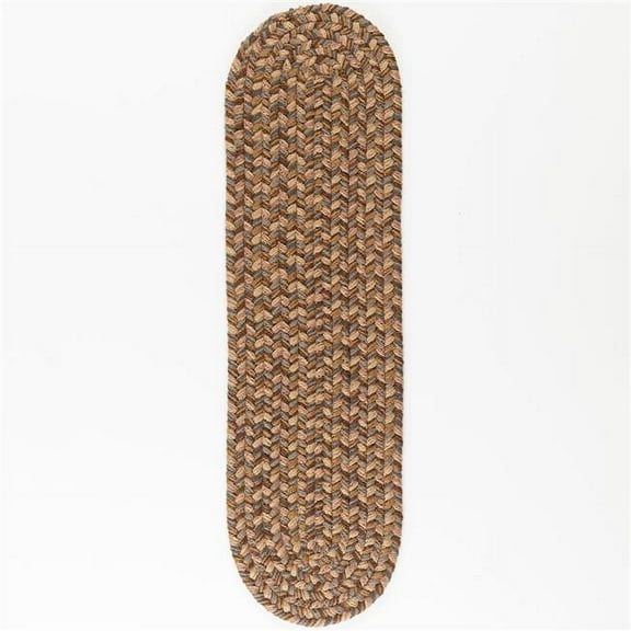 Rhody Rug CD36A008X028-13 Camden Shades of Brown Stair Treads - Set of 13