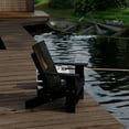 thumbnail image 3 of Wildridge Contemporary Adirondack Chair, Black - All-Weather Recycled Plastic Furniture for Patio, Deck, Lawn, 3 of 4