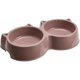 thumbnail image 1 of Double Small Bowls Plastic Food and Water Bowl Set, 1 of 4