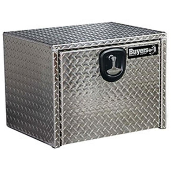 Aluminum Underbody Truck Box with T-Handle - Silver - 18 x 18 x 18 in.