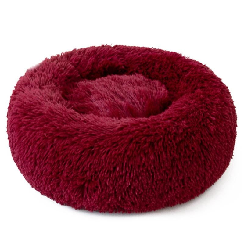 Super Soft Plush Dog Bed Round Shape Sleeping Bag Kennel ...