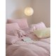 thumbnail image 5 of Xiao Hua Juego de sábanas, juego de sábanas y fundas de almohada, juego de cama individual, ropa de cama de hotel, decoración del hogar (rosa), 5 of 5