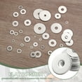 thumbnail image 4 of Uxcell Flat Washers, 304 Stainless Steel Hardware Assorted Washer, Fit for Bolts Screws Industrial Use 4 x 1.6 x 0.3 mm 300, 4 of 7