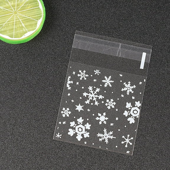 GOOHOCHY Transparent Plastic Bread Bags for Storage Use Made of Safe Material White Color 200pcs Size 2