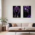 thumbnail image 4 of ZHONGYUTONG 2 Piece African American Wall Art Black Woman Pictures Red Girl Bedroom Wall Decor Afro Women Canvas Prints Female Home Room Decor Framed (11.00" x 14.00" x 2PCS), 4 of 4