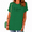 Green, variant on Women's Black Line Shell Turtle Starfish Psalm Still God Faith Graphic Short Sleeve Crewneck Blue Tops