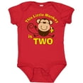 thumbnail image 3 of Inktastic Little Monkey 2nd Birthday Boy Boys Baby Bodysuit, 3 of 5