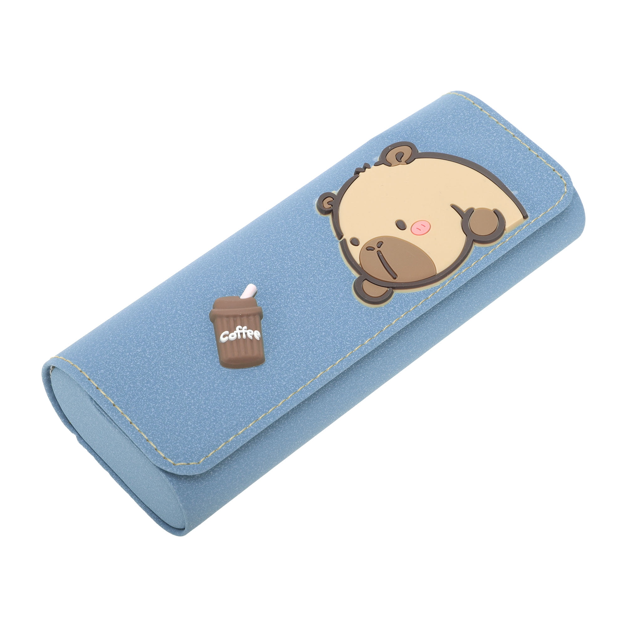Unique Bargains Portable Eyeglasses  Case 6.38"x2.6"x1.34"(L*W*H) Sky Blue