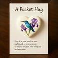 thumbnail image 2 of BNNG Pocket Hug Token Heart Shaped Flower Keepsake - Small Gift For Long Distance Relationship, Sympathy Memorial For Loved Ones, Friends Family Appreciation Present, 2 of 4