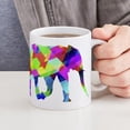 thumbnail image 6 of CafePress - Multi Color Elephant - 11 oz Ceramic Mug - Novelty Coffee Tea Cup, 6 of 6