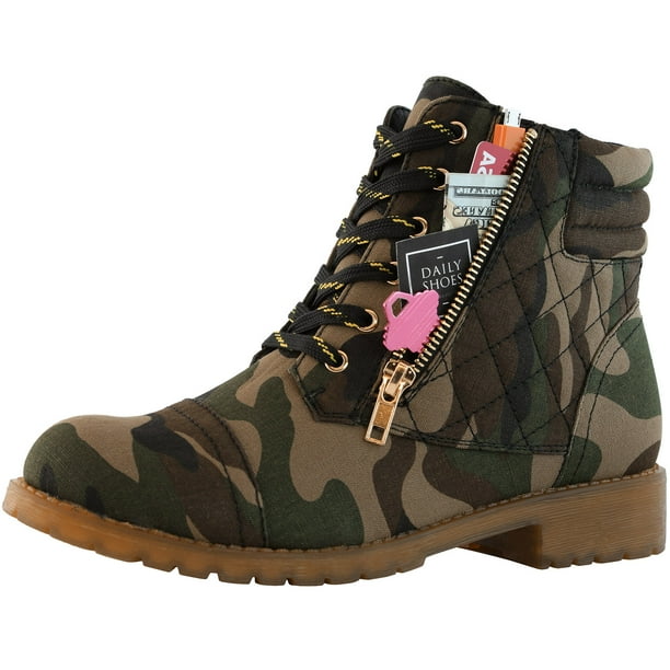 combat booties heel