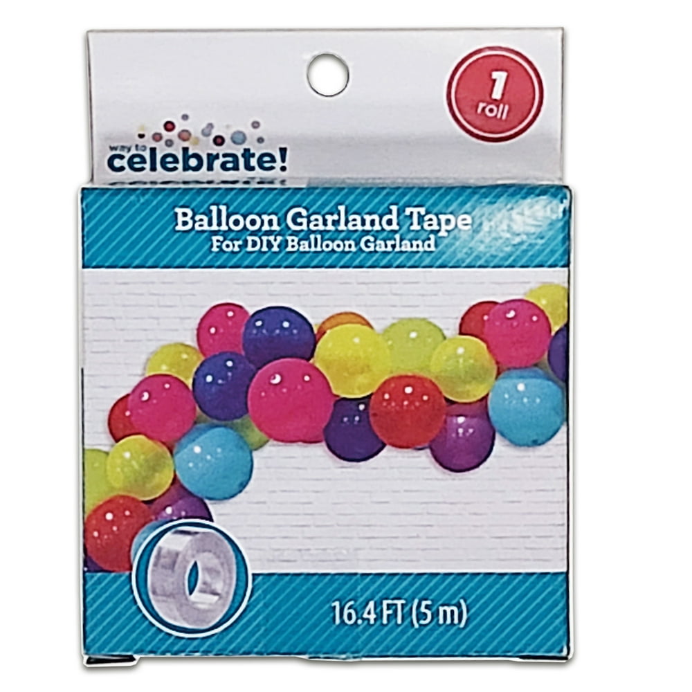 Way to Celebrate! 1 Roll Party Balloon Decoration Accessories, Plastic