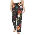thumbnail image 1 of Balery Mushroom With Snails Pantalones de pijama para mujer, pijamas ultraligeros, pantalones de estar por casa-X-Large, 1 of 6