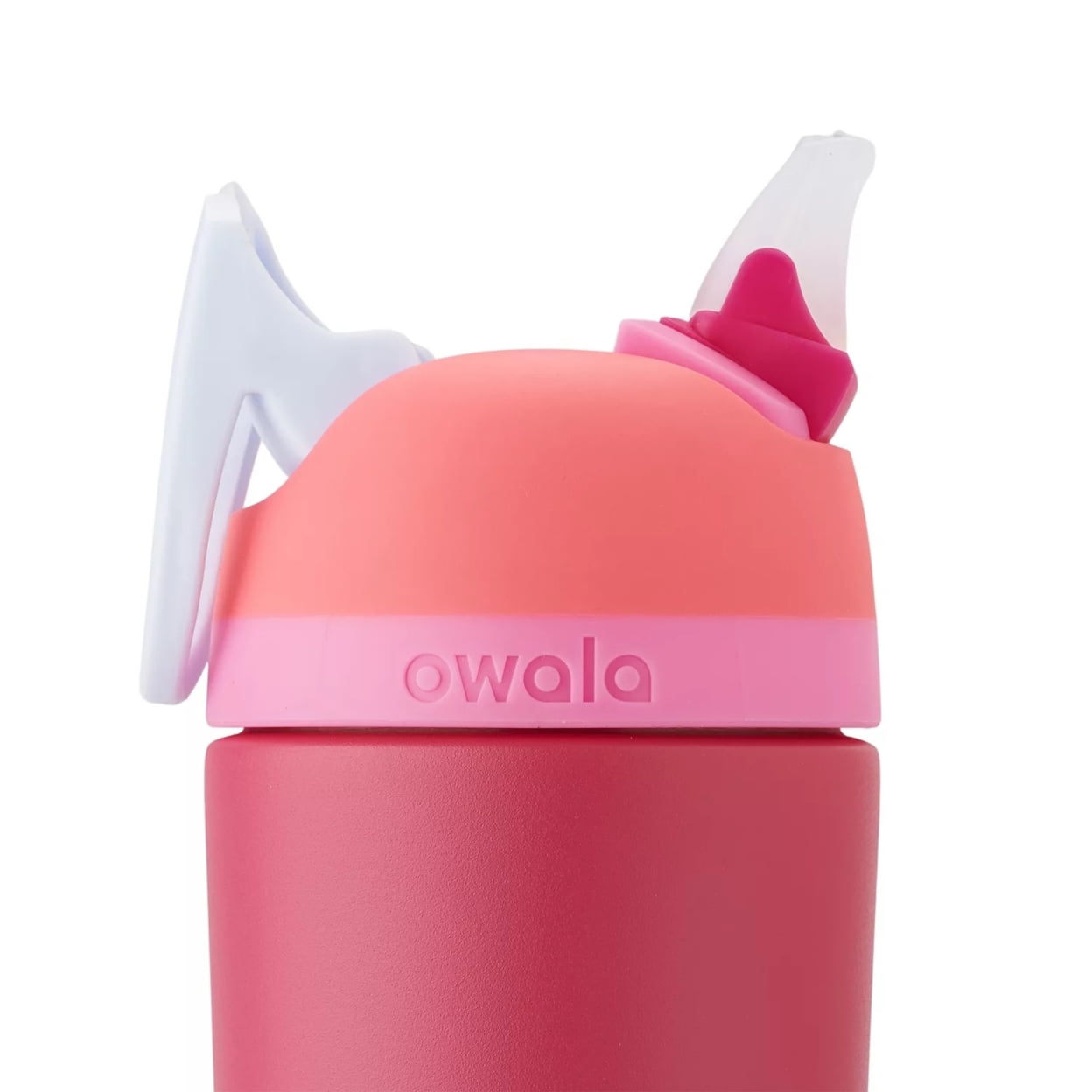 Owala Kids Flip Stainless Steel Water Bottle, 14 Ounce (2 Pack) -  Pink/Yellow 