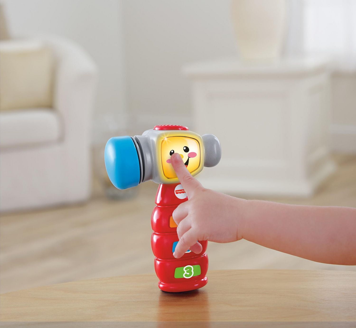 Fisher-Price Laugh & Learn Tap 'n Learn Hammer - Bilingual Version