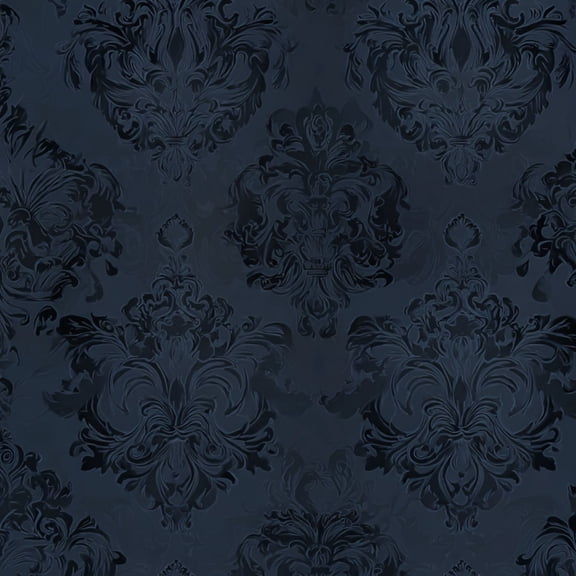 Peel and Stick Wallpaper Elegant Dark Vintage Floral Victoria Vintage Baroque Wall Mural 23.6in x 9.8ft Self Adhesive Removable Wall Paper Renter Friendly Wallpaper for Nursery Bedroom Cabinets