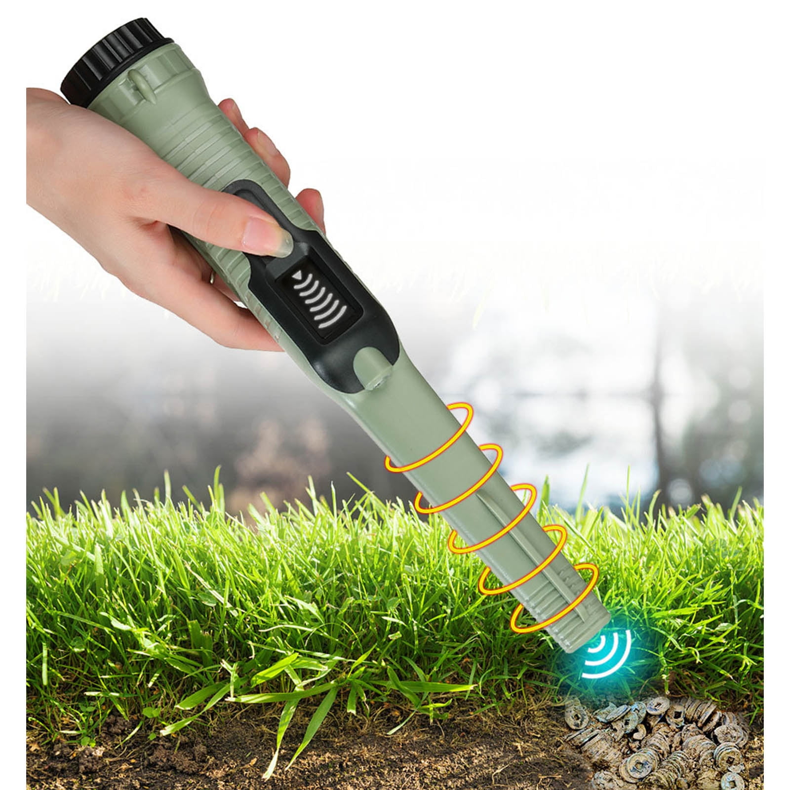 Yokua Metal Detector with High Accuracy Waterproof Treasure Finder with LCD Display